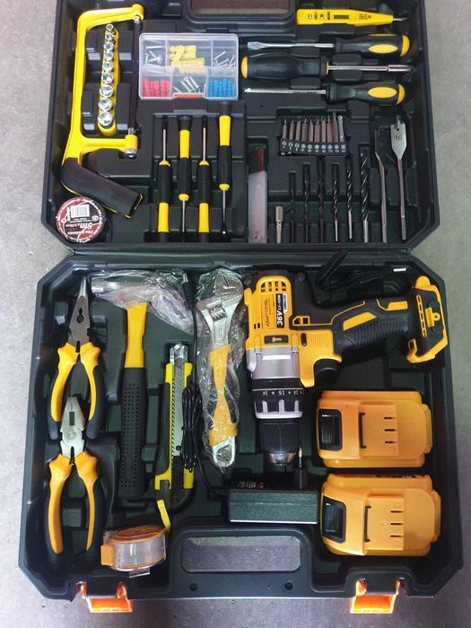 НОВ Акумулаторен винтоверт 36V Kraftroyal MAX пакет + инструменти