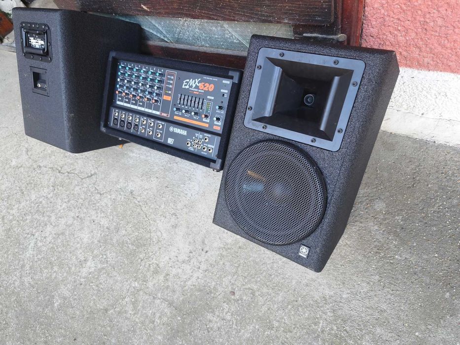 Power Mixer Yamaha EMX 620 и тонколони Yamaha AS108