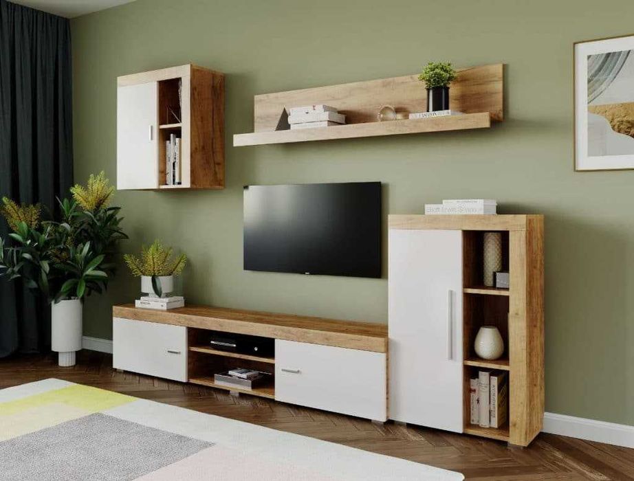 Mobila sufragerie-Living Milan C2 Stejar