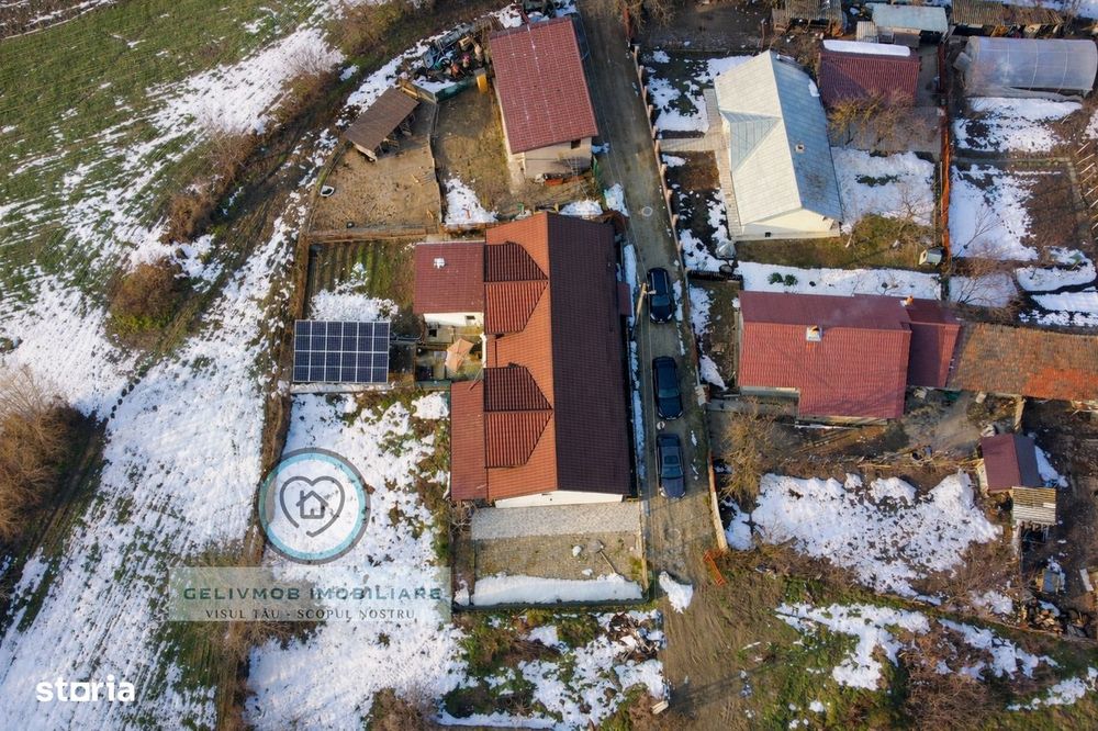 Casă P+M com. Drăgănești,mobilată, utilată + BONUS teren intrav 863 mp