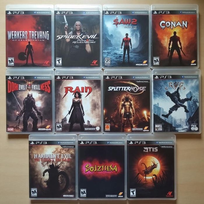 PS3 Playstation 3 o'yin disklari, orginal Blu-ray