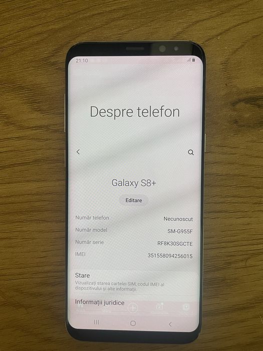 Vand Samsung S8+
