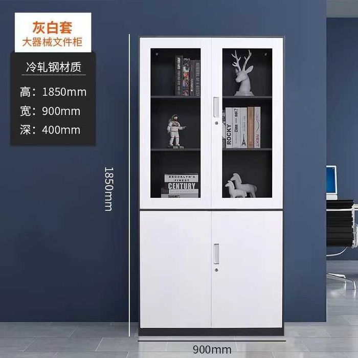 Zanglamaydigan po‘latdan kitob javoni — kuchli metall tokchalar bilan