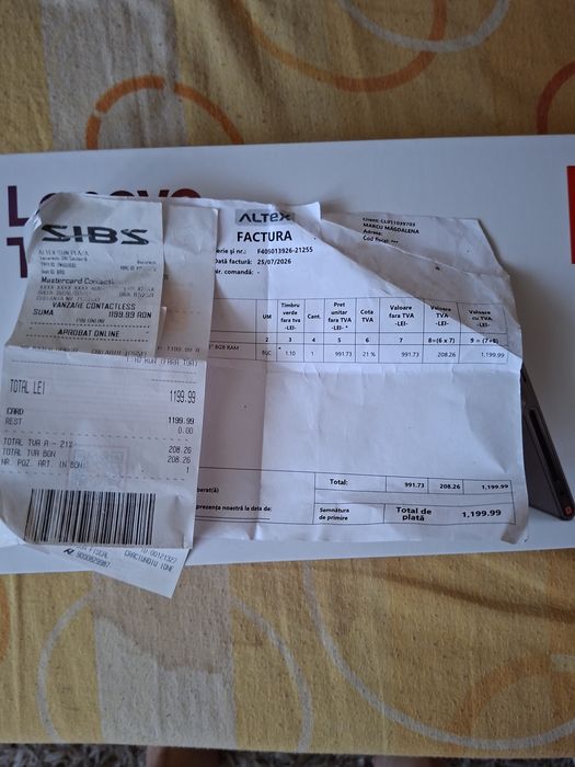 Tableta Lenovo tab plus