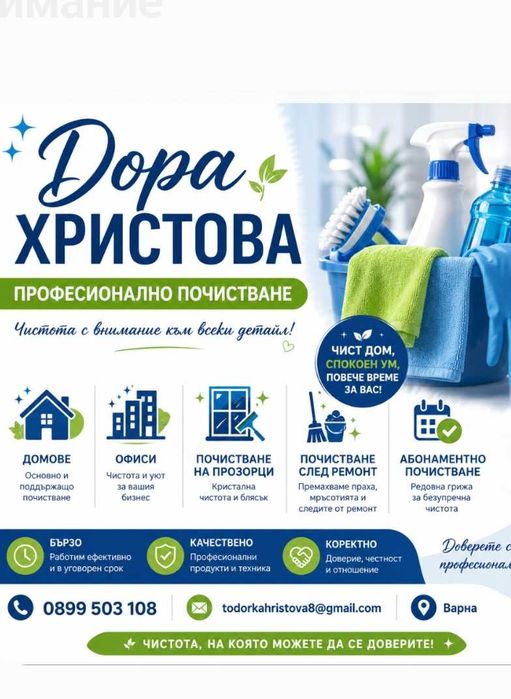 Почиствам домове