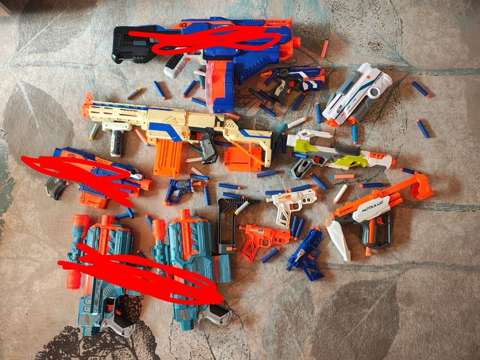 Pistoale | NERF | de jucarie Elite Pro Infinus Jolt Stryfe Phoenix Retaliator
