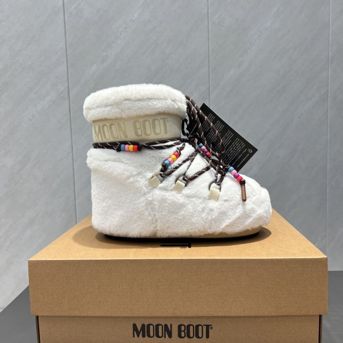 Moon Boot Icon Low Faux Fur Beads