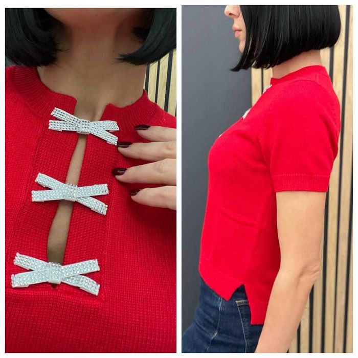 Трикотажная футболка Valentino LUX-102919 S-M-L Original Италия