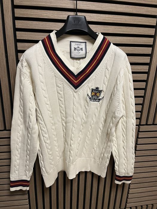 GANT Embroidered V Neck Cricket Jumper - : размер Л/ХЛ Оригинал
