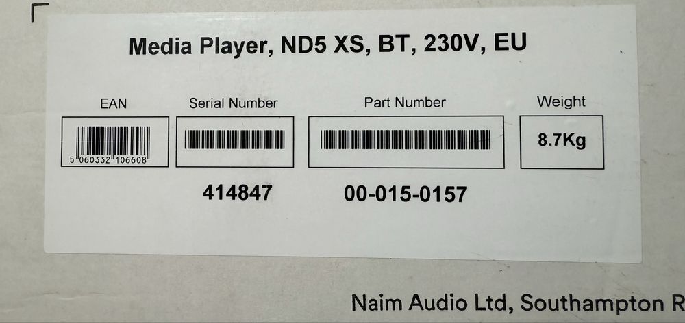 Naim ND5 XS BT Streamer / DAC