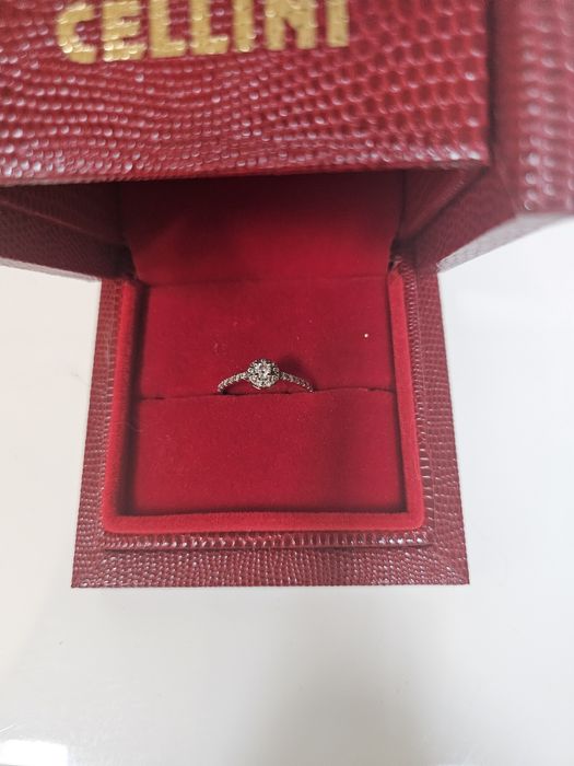 Inel logodna Cellini  din aur cu diamante