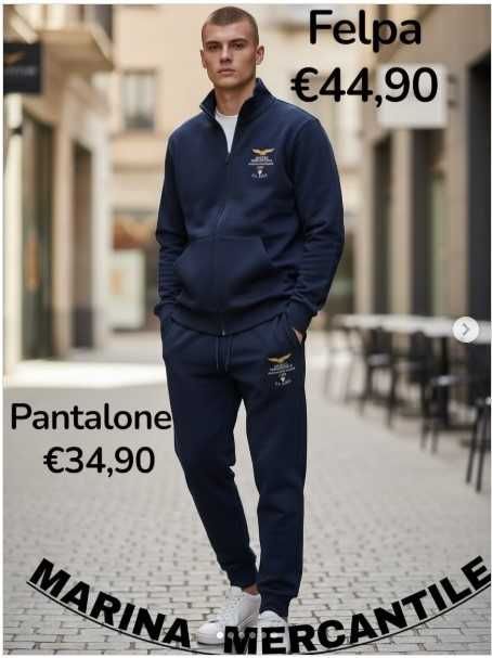 НОВ БЕЗ ЕТИКЕТ L/XL MARINA MERCANTILE MEDITERRANEA Made In Italy италиански суичър жилетка горница топ Full-Zip Sweatshirt Hoodie Jumper Pullover Top