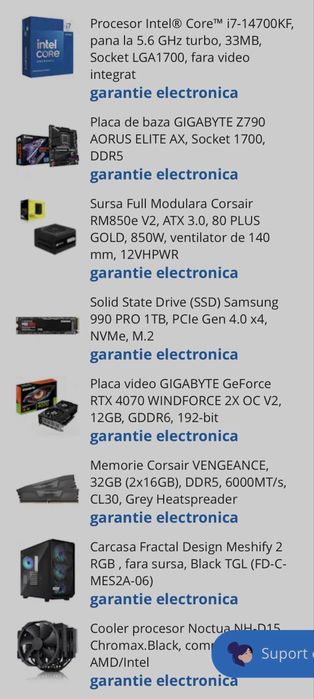 Calculator/ Sistem PC gaming