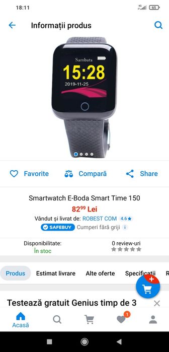 Smartwatch Eboda 150