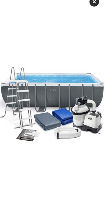 Piscină Intex Frame + multe accesorii și soluții de întreținere
