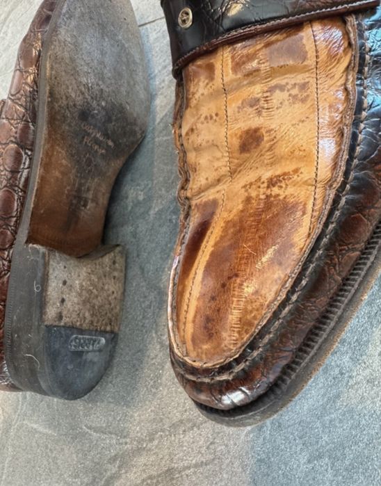 Mocasini Harris Firenze din piele exotică, mărimea 41