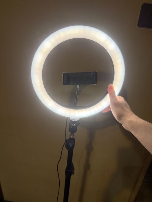 Light ring phone holder pentru tik tok