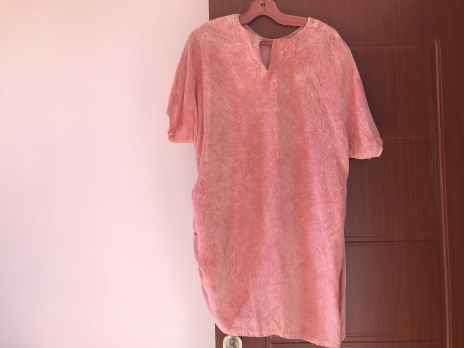 Елегантен Дамски Костюм Копринено Кадифе Пола Блуза Рокля