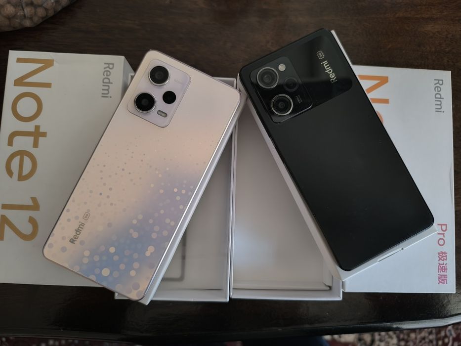 Redmi note 12 pro 5g black va pink rangda