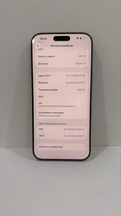 iPhone 16 Pro Max, 256 gb (eSIM)