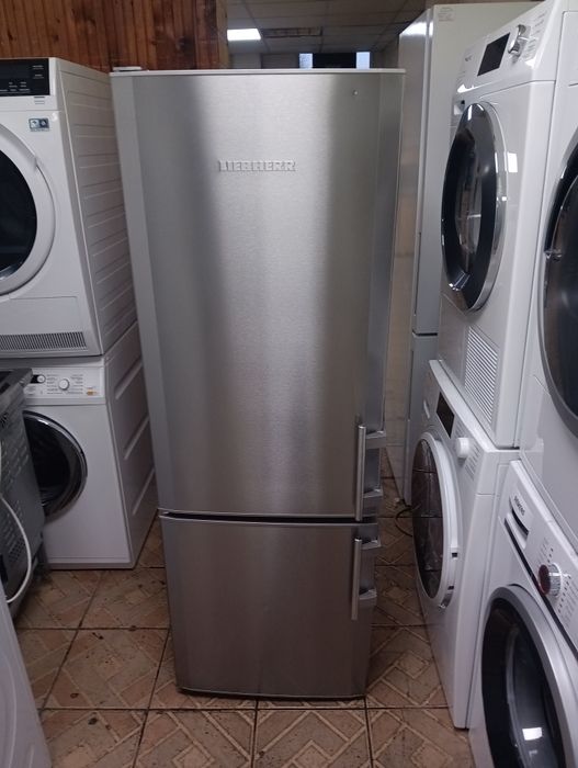 Иноксов комбиниран хладилник с фризер Liebherr 24 месеца гаранция!!!