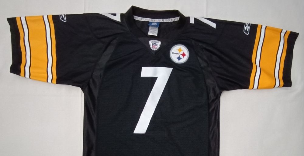 Reebok NFL Pittsburgh Steelers #7 Roethlisberger Jersey тениска S