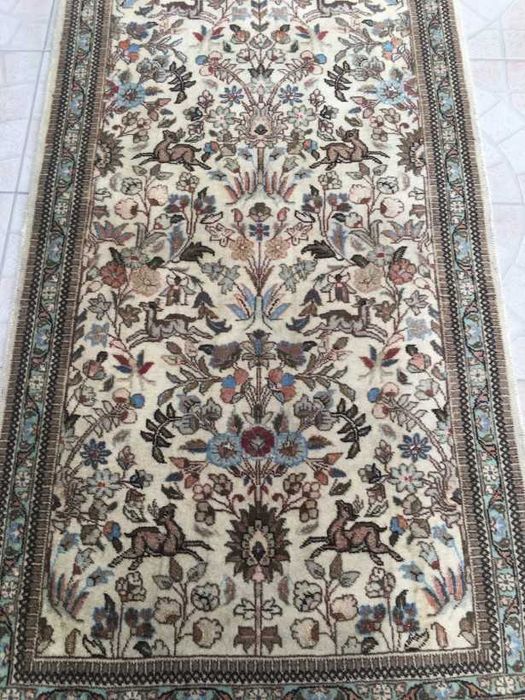 Superb covor persan-lana-manual-tematica pictoriala-Franta