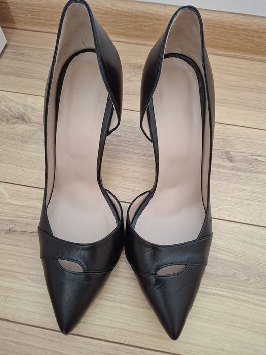 Pantofi stiletto NOI piele naturala