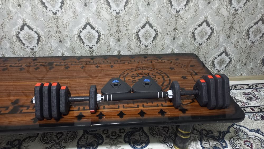 набор разборных гантелей с регулируемым весом