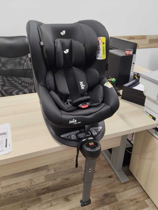 Scaun auto i-Spin 360 Coal, nastere - 105 cm, Joie , certificat R129