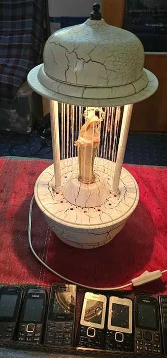 veioza fantana  statueta Maica Domnului cu Pruncul Iisus