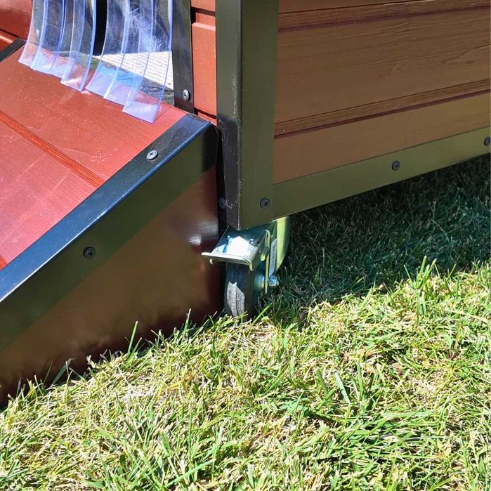 Cusca Caine Izolata Cu Incalzire Electrica & Fereastra Culoare Castana