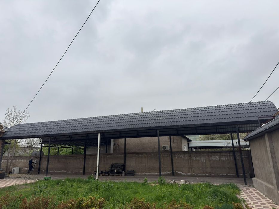 Навес для дома черепица