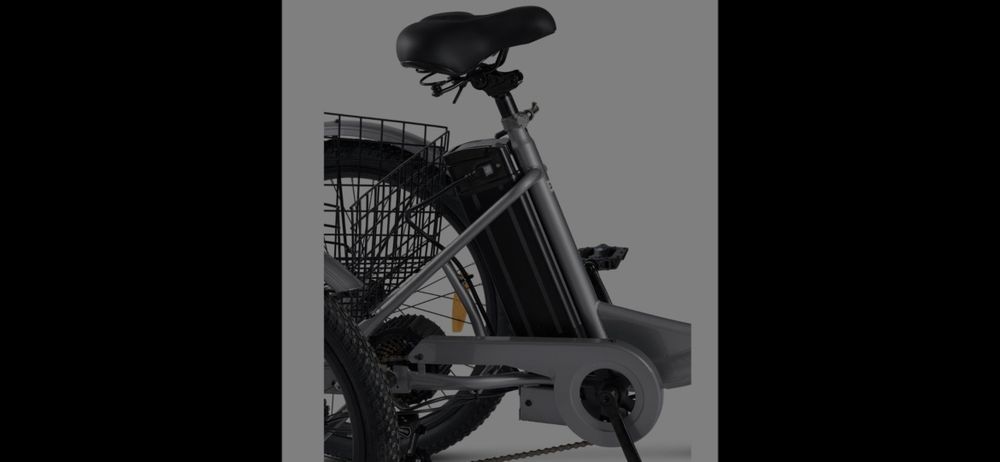 Tricicleta Electrica 24" cu Motor 250W, Baterie 48V 10.4Ah si 7 Schimbator Viteze Shimano – Cosuri Fata/Spate Incluse Noua cumpărată în vară  cu factu
