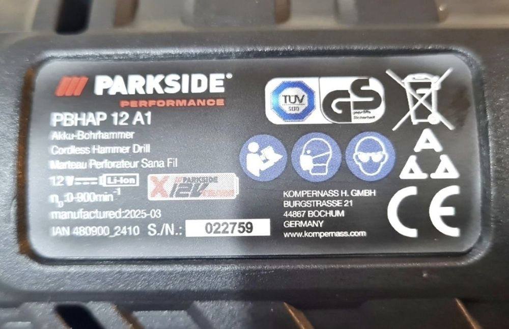 Парксайд 12v Мултитул осцилатор, 48€, Перфоратор 12v Performance