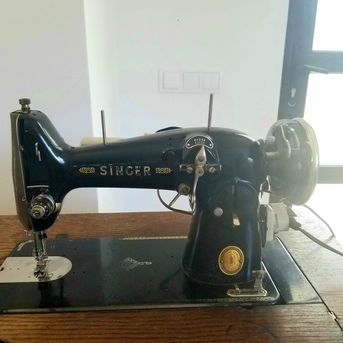 Mașină de cusut Singer 15K (~1924) + Motor electric original