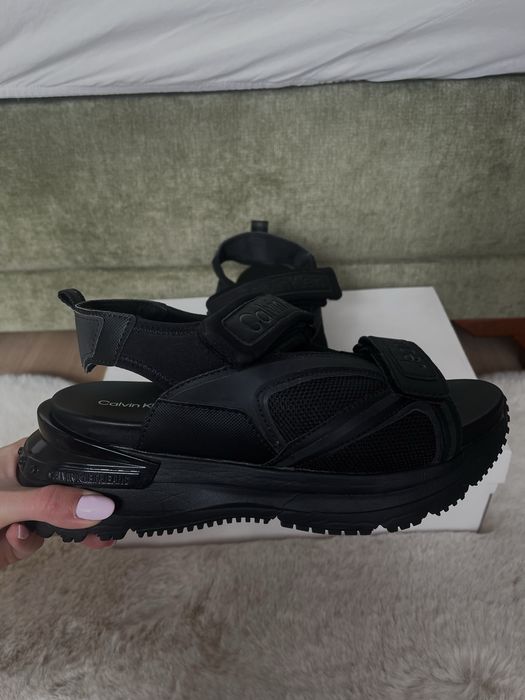Calvin Klein Jeans chunky sandals in black