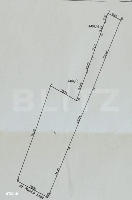Teren pretabil constuctie bloc Burdujeni
