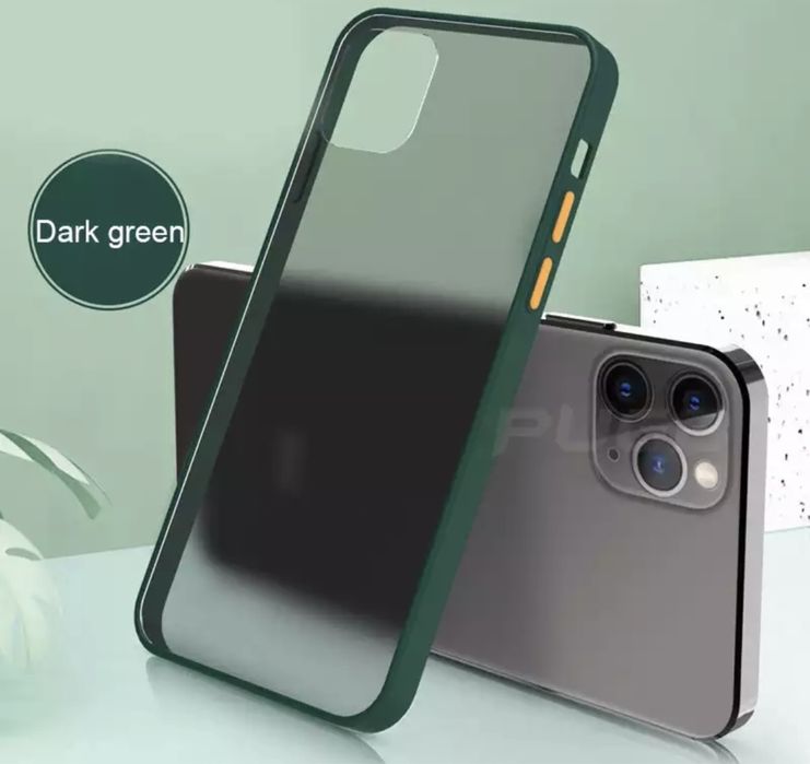 Iphone 13/14/15 PRO MAX - Husa Slim Spate Plastic Mat Rama Silicon