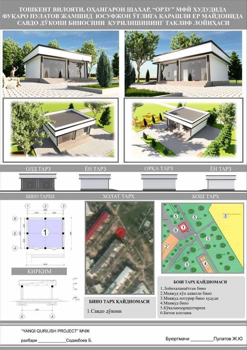Axangaron centrida Dokon qurish uchun er sotiladi