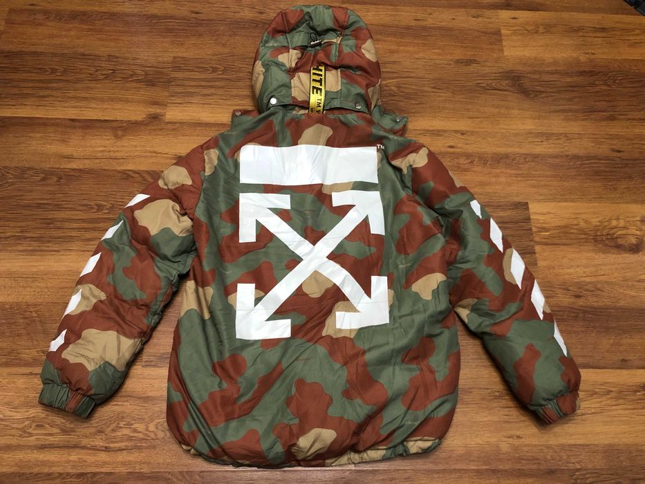 Off-White Camouflage зимнo яке M