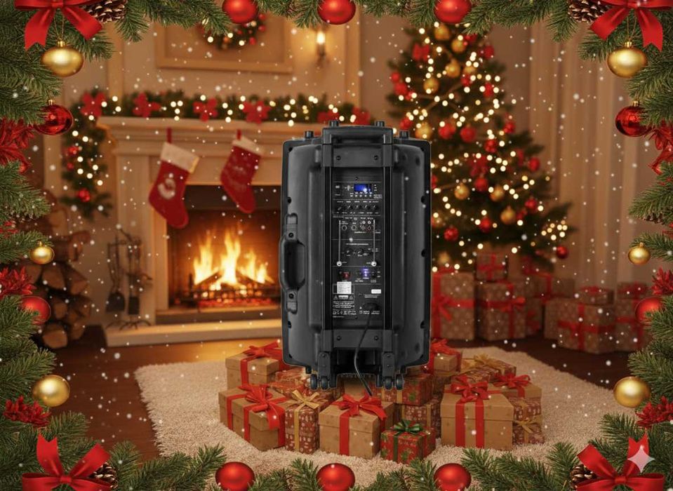 Boxă activă portabilă 15" - 800W Bluetooth | Baterie