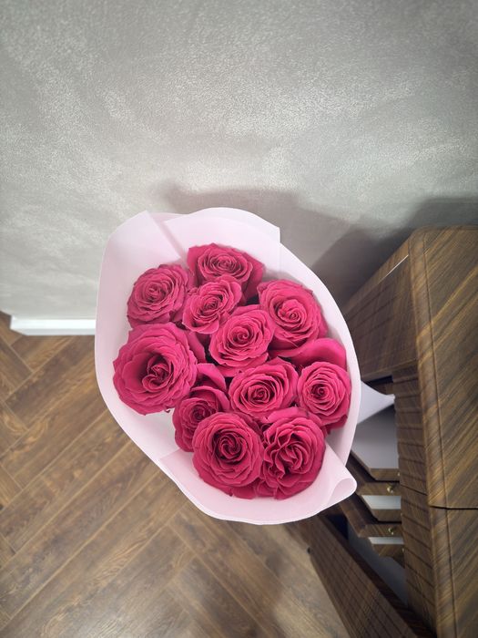 Голландские розы 11 штук 80см