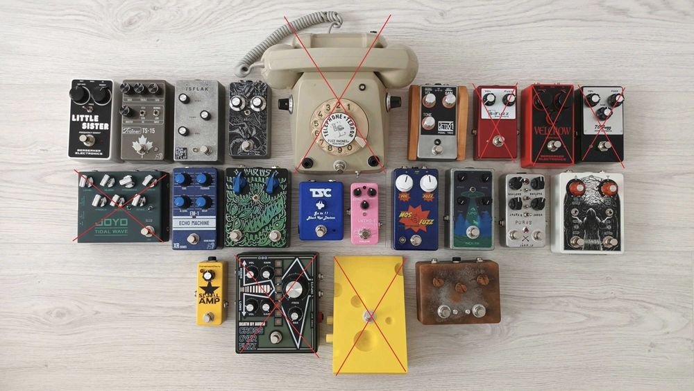 Pedalboard cu toate jucăriile Ananashead, INCK FX etc pedala chitara