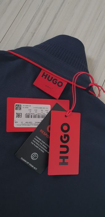 Hugo Boss HUGO Dareso222 Pique Cotton Slim Fit 2XL НОВО ОРИГИНАЛ Мъжка