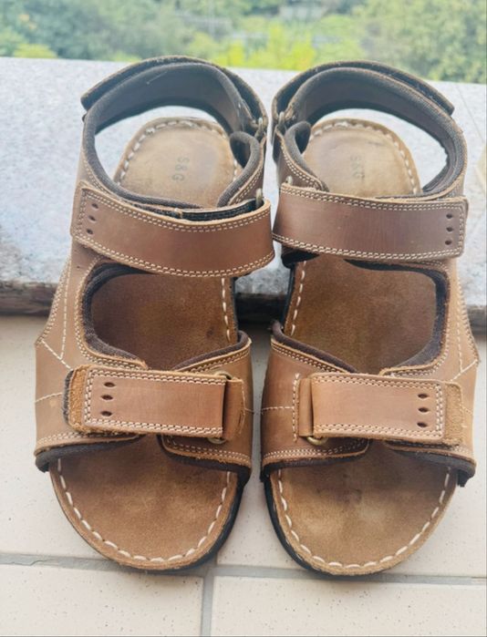 Sandale barbatesti din piele naturala