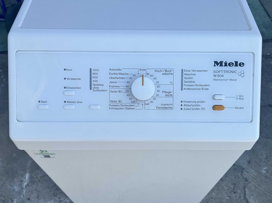Miele W604 Softtronic пералня с горно зареждане –  Гаранция