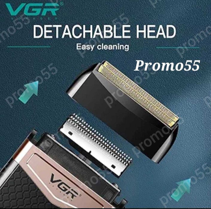 Безжичен Електрически Шейвър Водоустойчива Самобръсначка VGR V-331