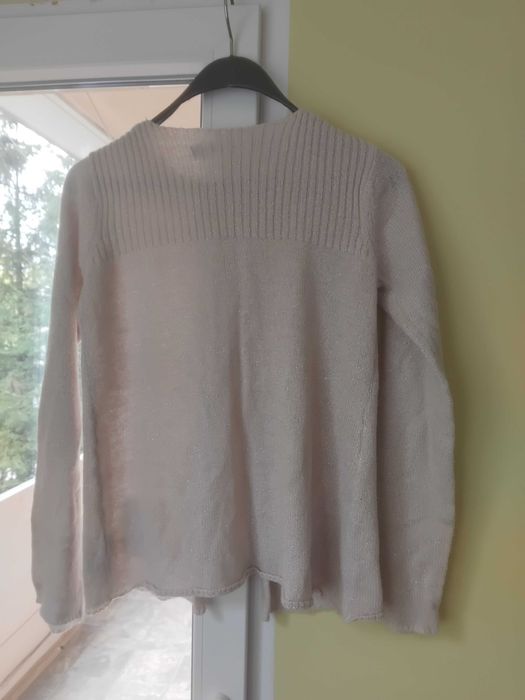 Оригинална дамска жилетка цвят пепел от рози с ламе