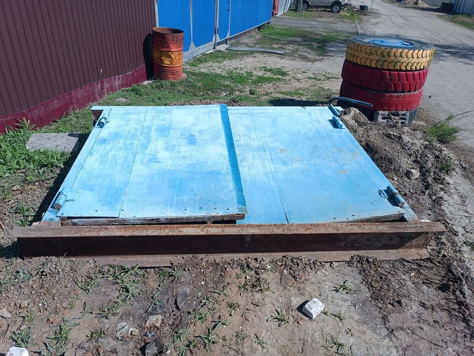 Железные ворота на гараж